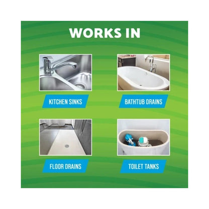Green Gobbler Bio-Flow Drain Strips 12 Pack - Highly Effective Sink Unblocker