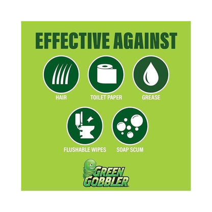 Green Gobbler Drain Clog Dissolver Dual Chamber Bottle 31oz (916ml)