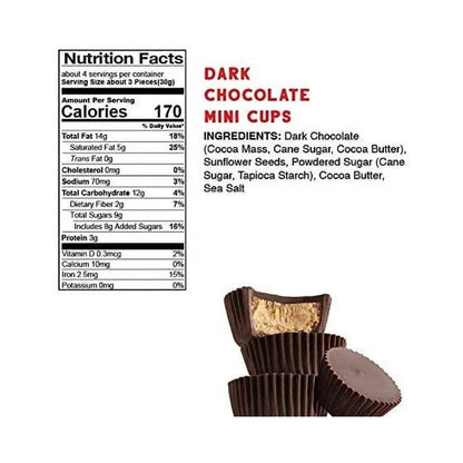 Free2b Sunflower Butter Dark Chocolate Mini Sun Cups 119g