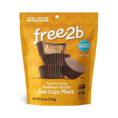 Free2b Sweet & Creamy Sunflower Butter Sun Cups Minis 4.2oz (119g)