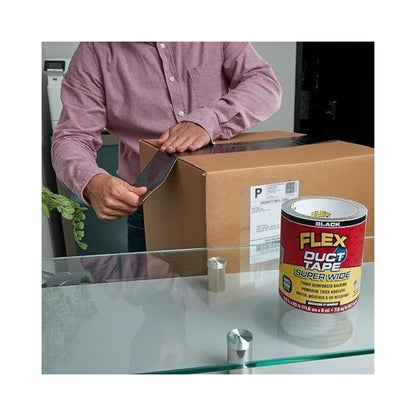 Flex Super Wide Black Duct Tape - 4.6 in x 20 ft