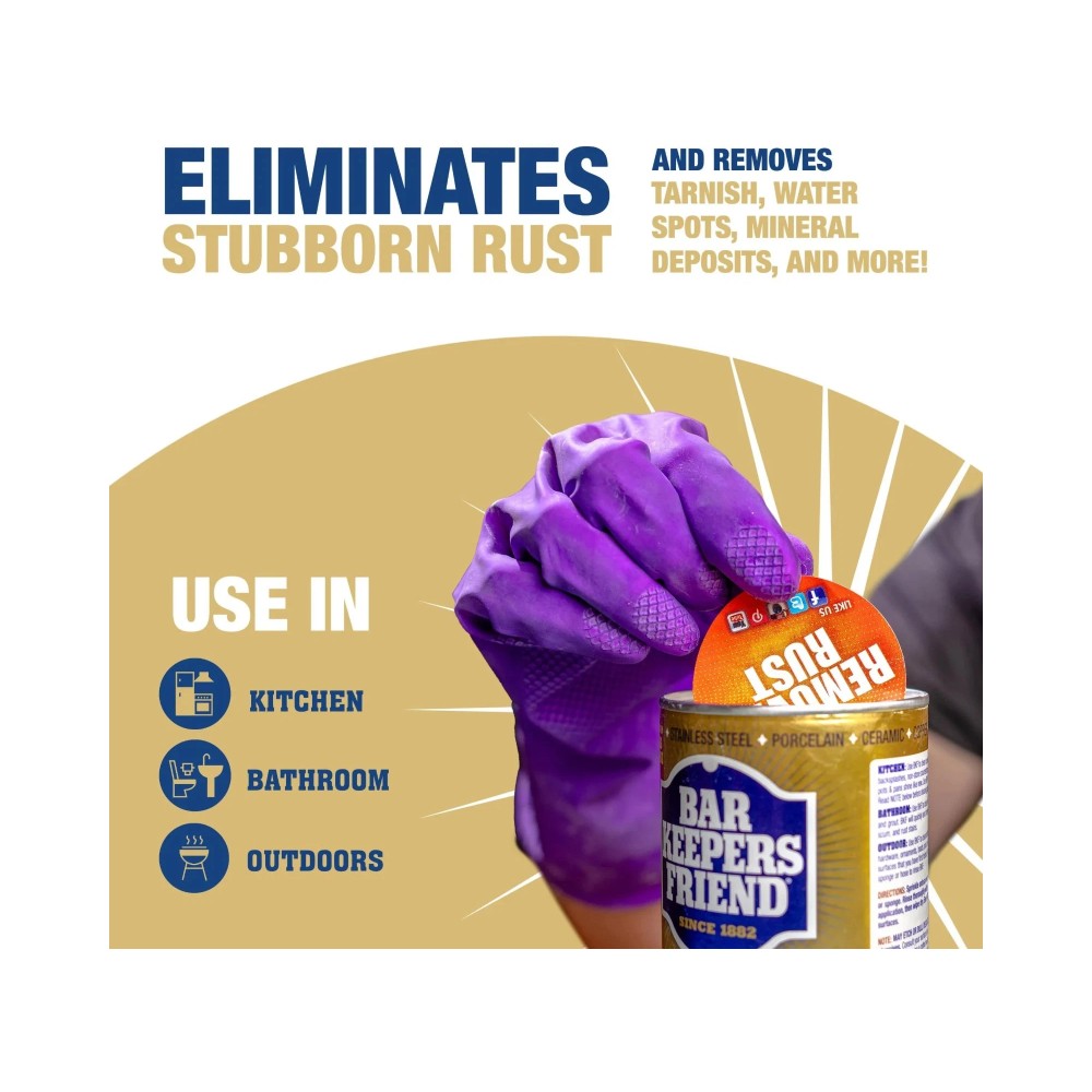 Bar Keepers Friend Cleanser & Polish 21oz (595g)