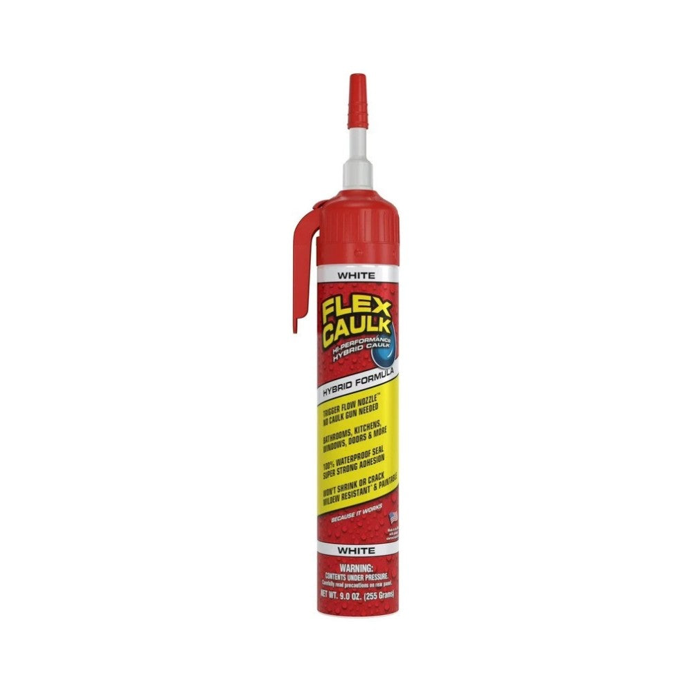 Flex Caulk Hi Performance Hybrid Caulk White 9oz (255g)