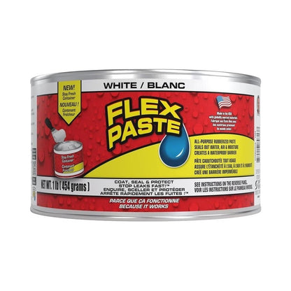 FLEX PASTE Super Thick Rubberized White Paste 454g
