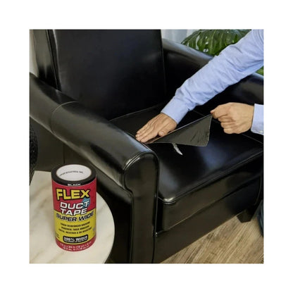Flex Super Wide Black Duct Tape - 7.5 in x 20 ft