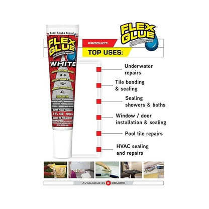 Flex Glue Super Strong All-Purpose Glue 180ml - White