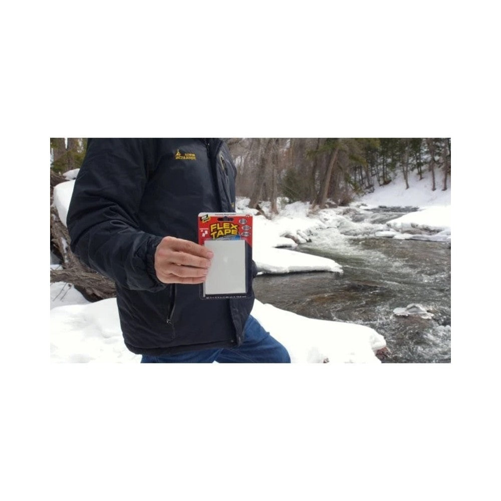 Flex Tape White Strong Rubberized Waterproof Tape Patches 2's - 3 in x 4 in