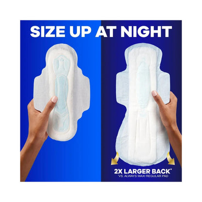 Always Maxi Extra Heavy Overnight Sanitary Towels with Wings 20's (Size 5)