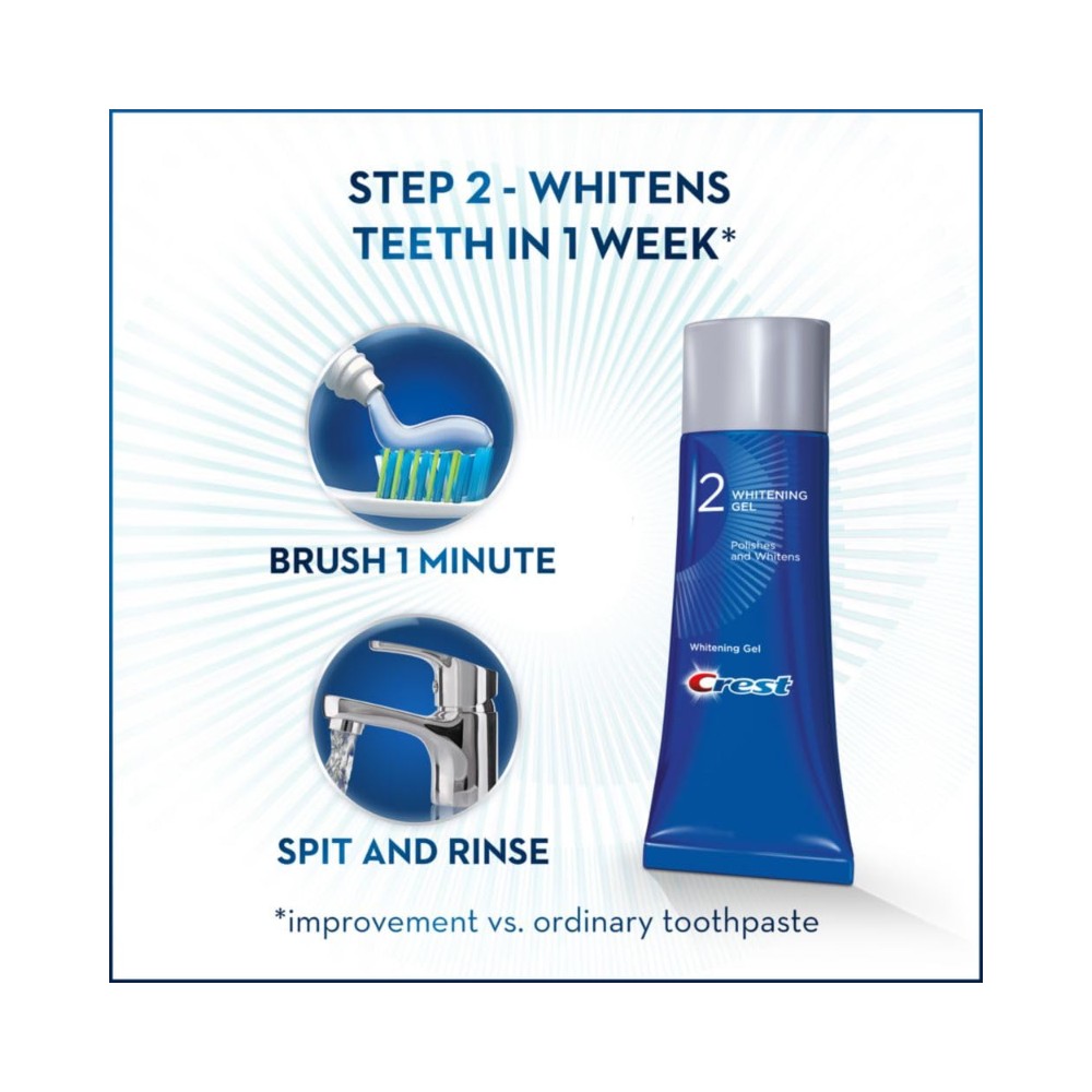Crest Pro-Health Gum Detoxify Toothpaste + Whitening Gel 2-Step