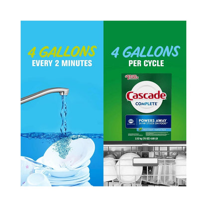 Cascade Complete Dishwasher Powder Detergent Fresh Scent 75oz (2.12kg)