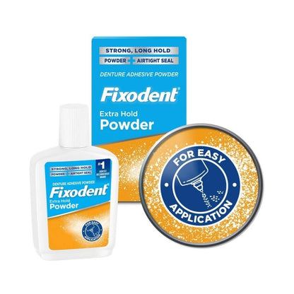 Fixodent Extra Hold Denture Adhesive Powder 2.7oz (76g)