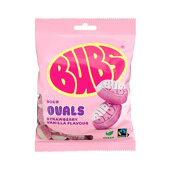 Bubs Sour Ovals Strawberry Vanilla Candy 5.5oz (156g)