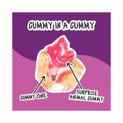 Amos Wild Berry Juicy Drop Gummy Mystery Cube Candy 5oz (142g)