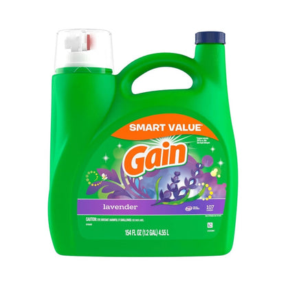 Gain Lavender Liquid Laundry Detergent 154oz (4.55L) - 107 Loads