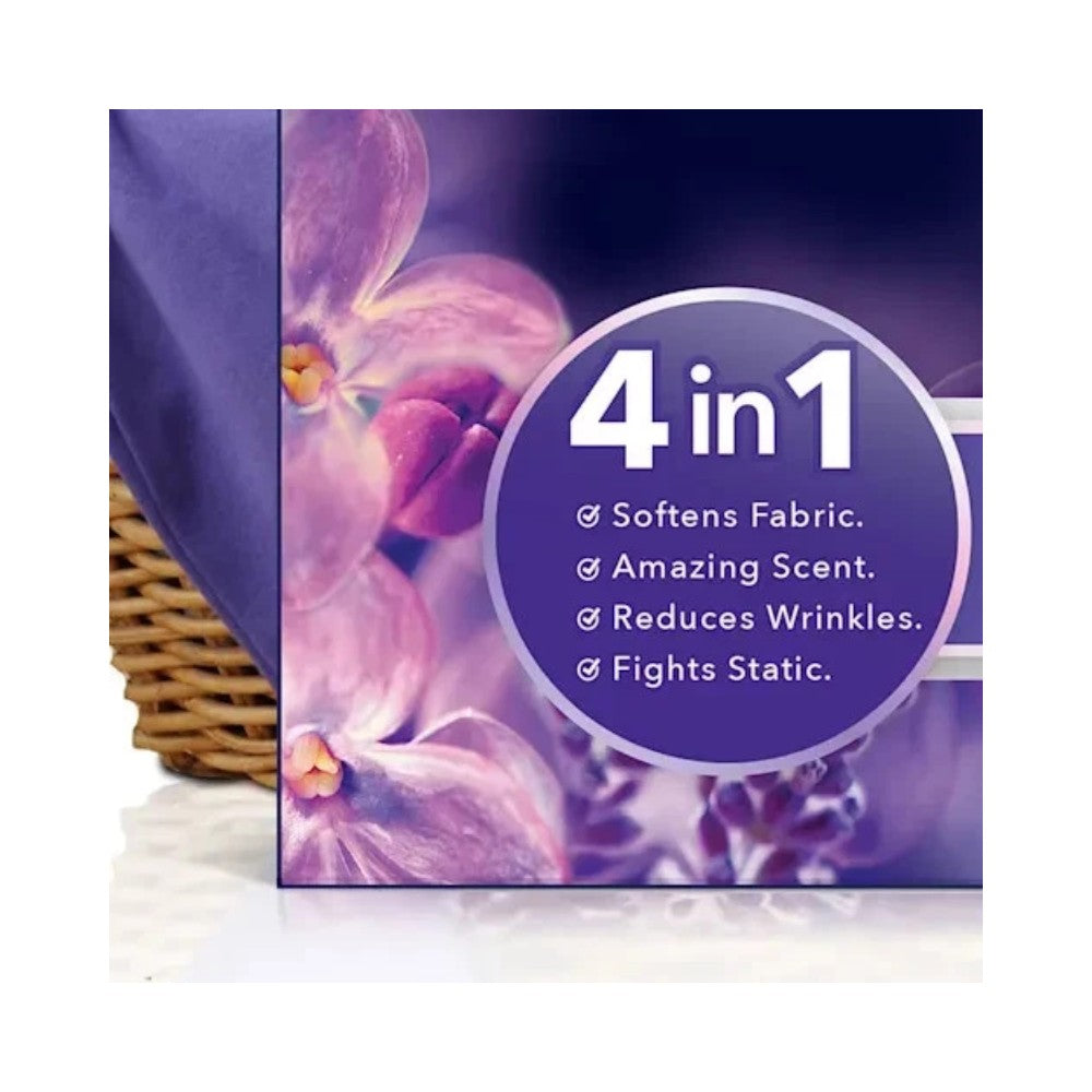Downy Infusions Calm Lavender & Vanilla Bean Fabric Softener 210 Dryer Sheets