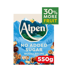 Alpen No Added Sugar Muesli Recipe Cereal 550g