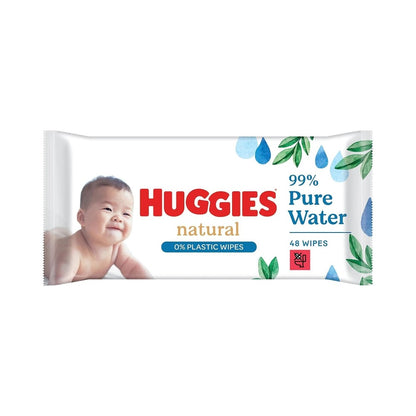 Huggies Plastic Free Pure Baby Wipes 48's