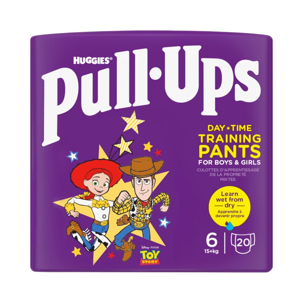 Huggies Pull Ups Day Time Training Pants Unisex - Size 6 (20 Pants)