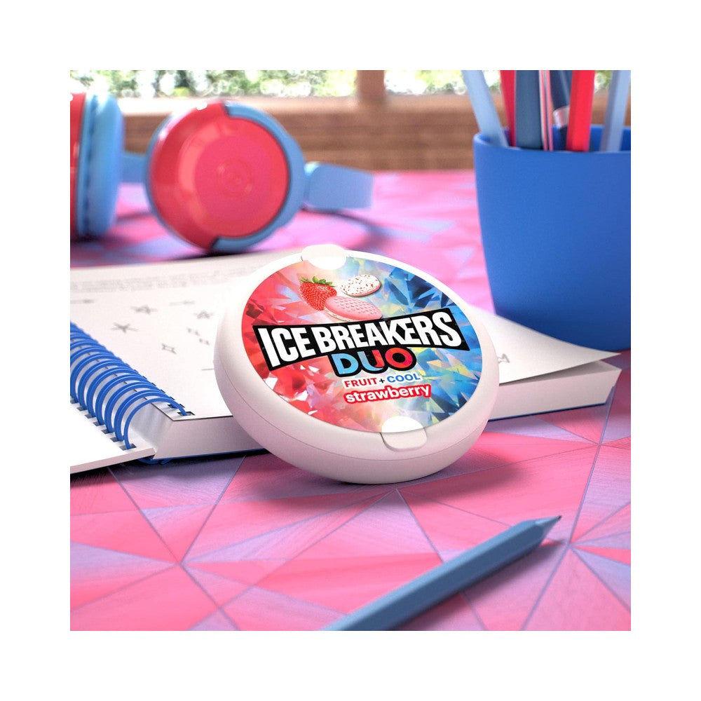 Ice Breakers Duo Fruit and Cool Strawberry Mints 36g