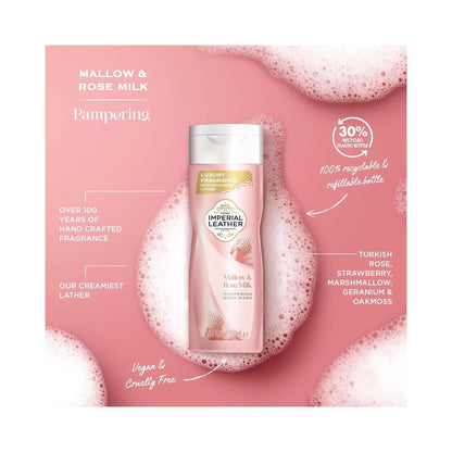 Imperial Leather Mallow & Rose Milk Body Wash 250ml