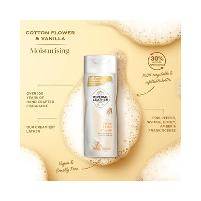 Imperial Leather Cotton & Vanila Milk Body Wash 250ml
