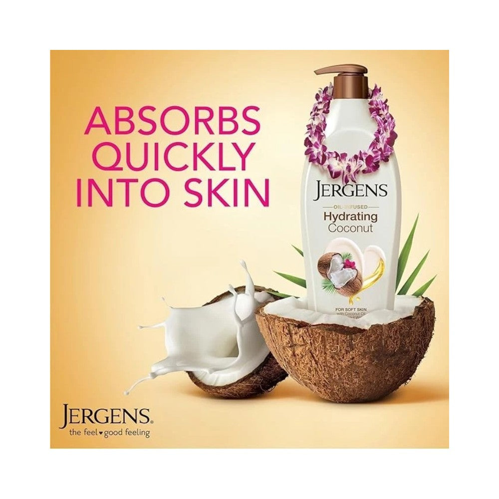 Jergens Oil Infused Hydrating Coconut Moisturiser 496ml