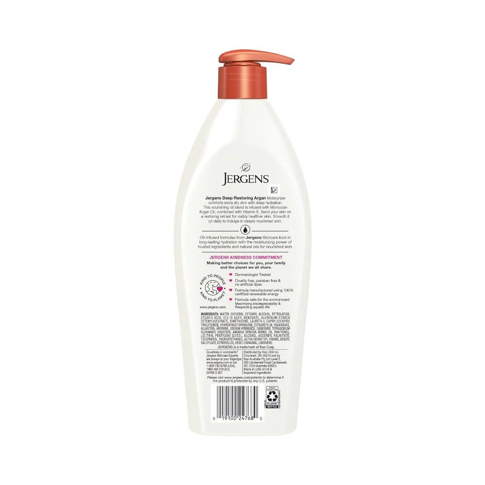 Jergens Oil Infused Deep Restoring Argan Moisturizer 496ml