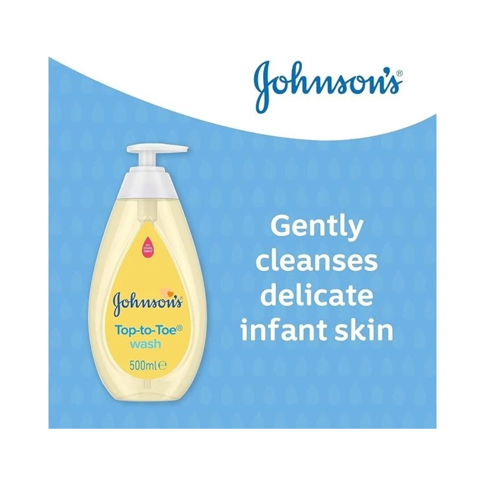 Johnson's Top To Toe Baby Wash Pump 500ml