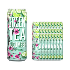 Arizona Green Tea Cucumber with Citrus Cans 22oz (650ml) - Pack of 24