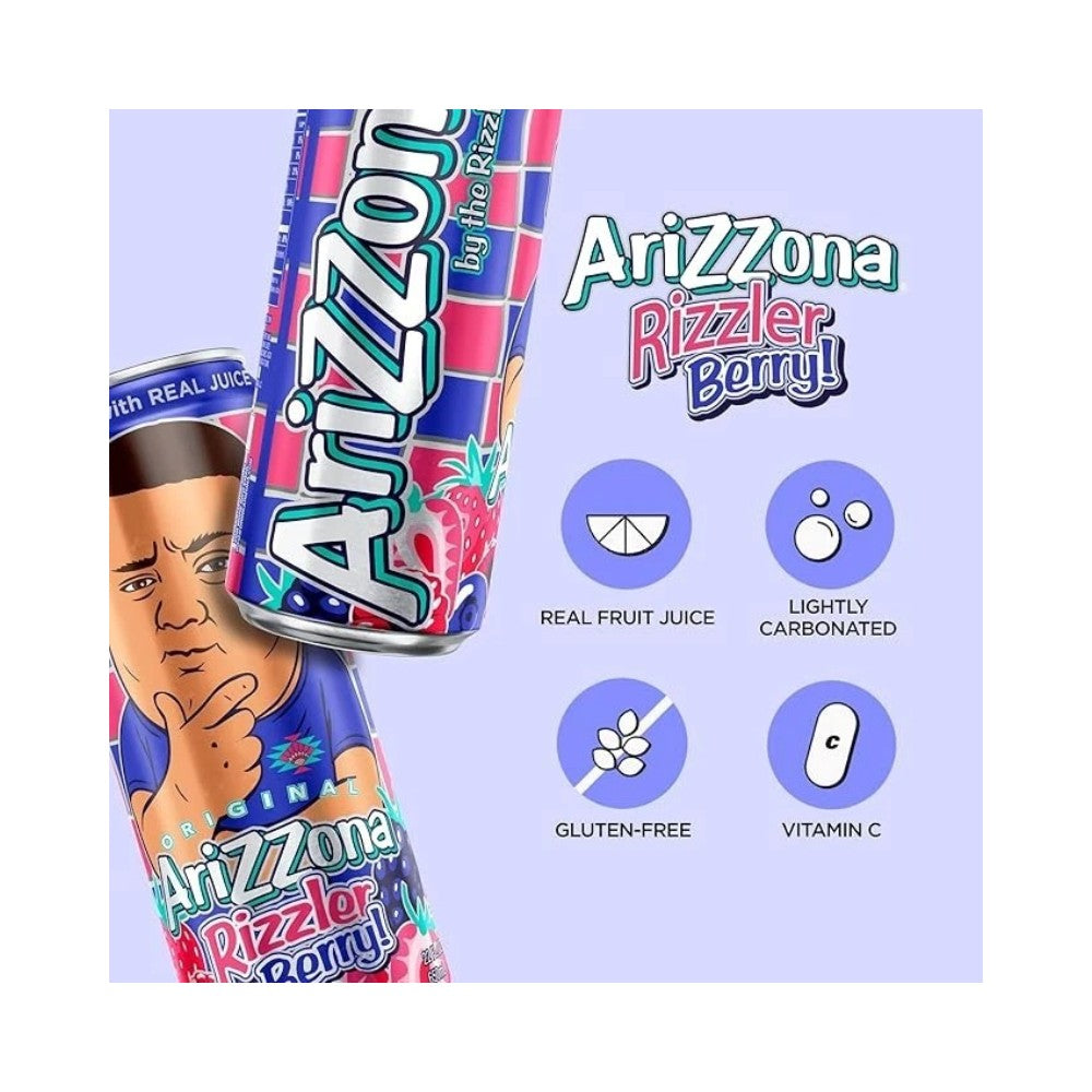 Arizona Rizzler Berry Cans 650ml - Pack of 24