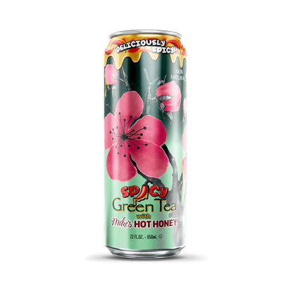 Arizona Spicy Green Tea with Mike's Honey Cans 650ml - Pack of 24