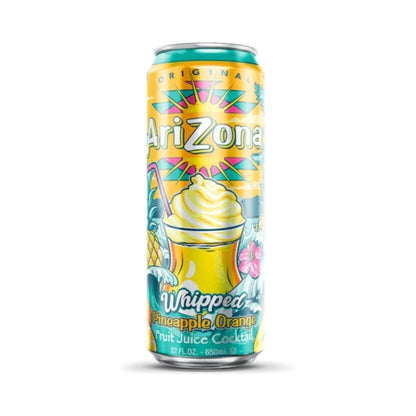 Arizona Whipped Pineapple Orange Fruit Juice Cocktail Cans 650ml - Pack of 24