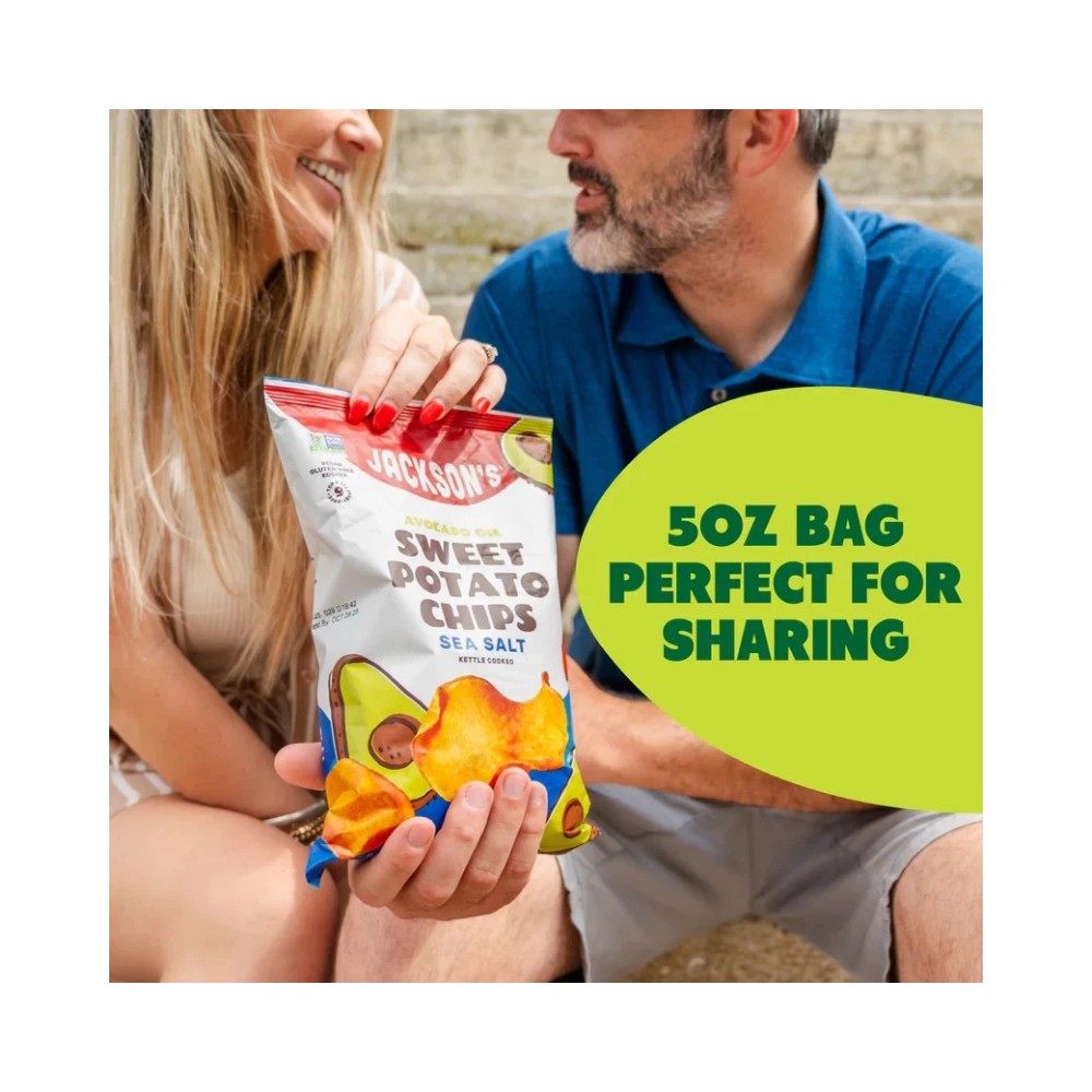 Jackson's Avocado Oil Sweet Potato Chips Sea Salt 5oz (142g)