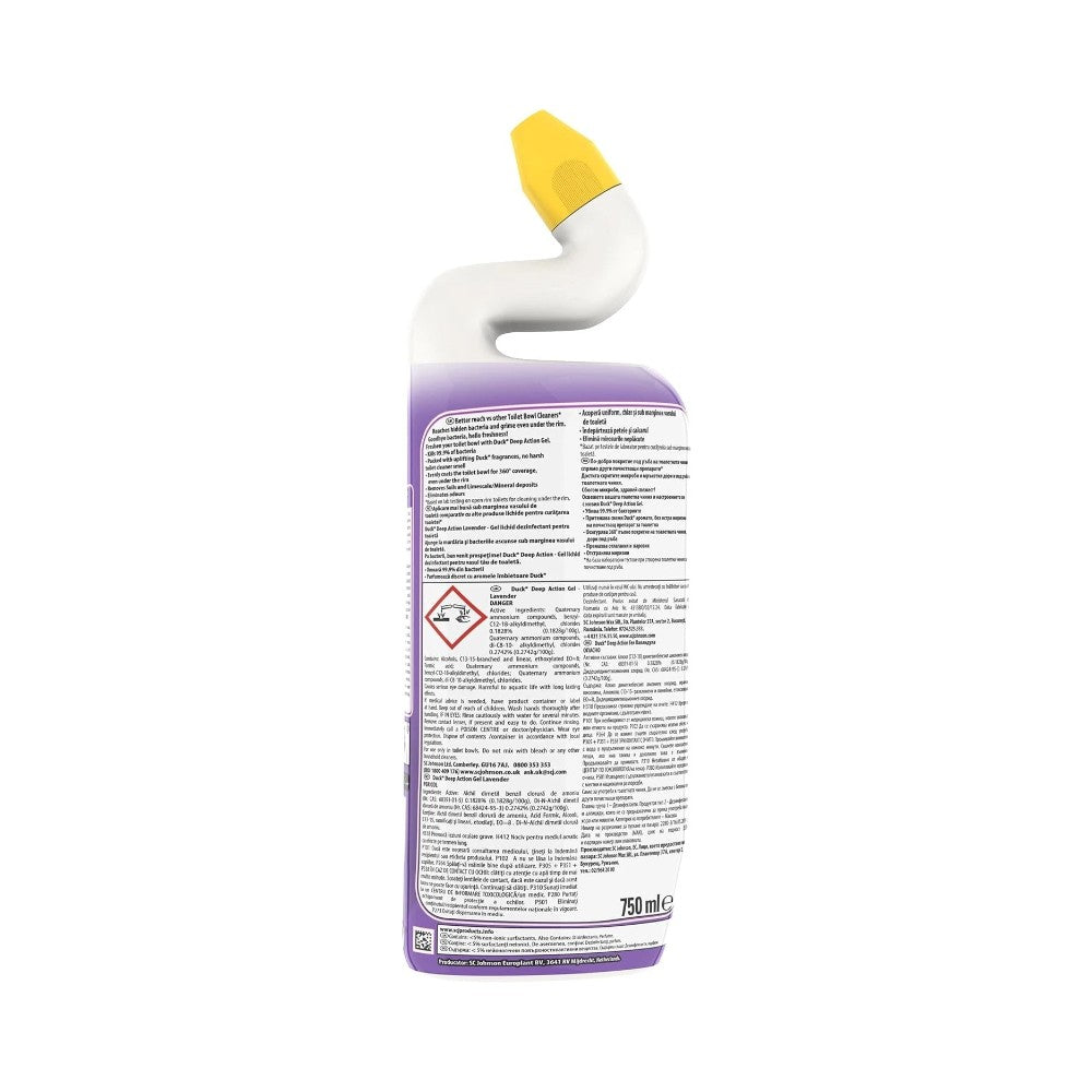 Duck Deep Action Gel Toilet Cleaner Lavender 750ml