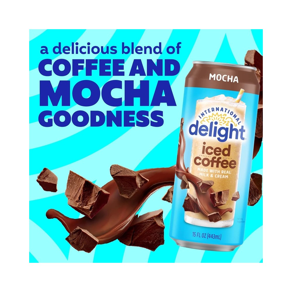 International Delight Mocha Iced Coffee Can 15oz (443ml)