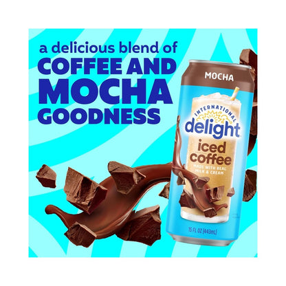 International Delight Mocha Iced Coffee Can 15oz (443ml)
