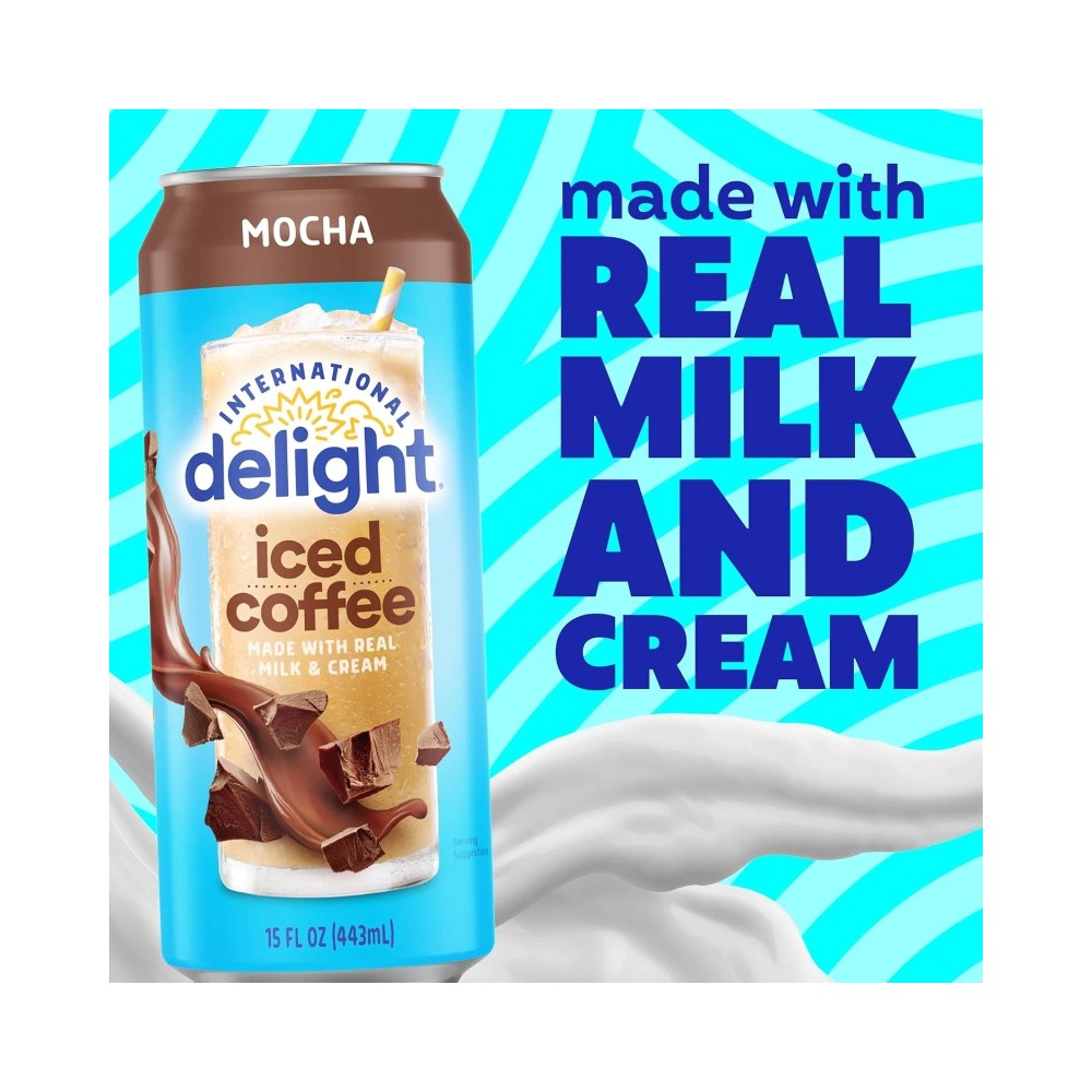 International Delight Mocha Iced Coffee Can 15oz (443ml)
