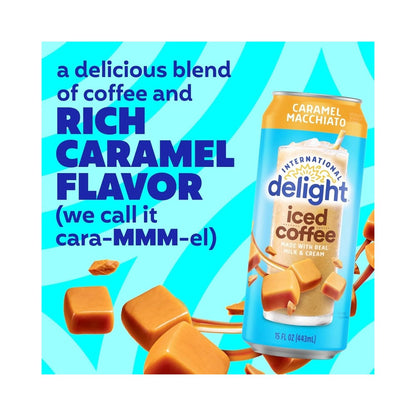 International Delight Caramel Macchiato Iced Coffee Can 15oz (443ml)