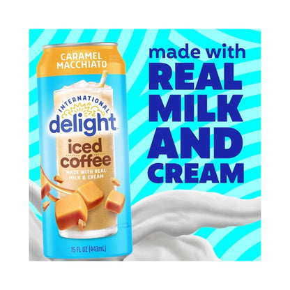 International Delight Caramel Macchiato Iced Coffee Can 15oz (443ml)