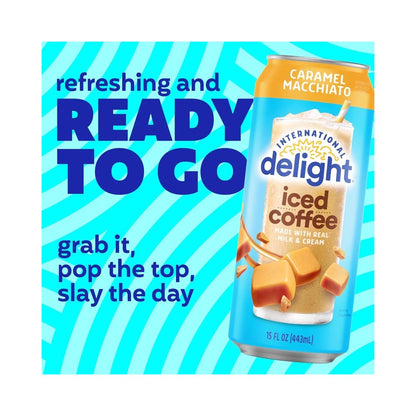 International Delight Caramel Macchiato Iced Coffee Can 15oz (443ml)