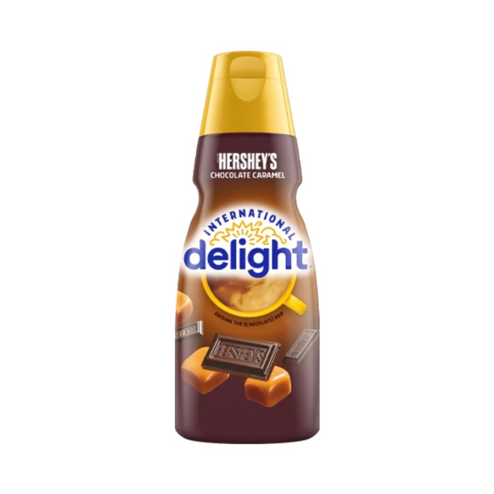 International Delight Hershey's Chocolate Caramel Liquid Coffee Creamer 32oz (946ml)