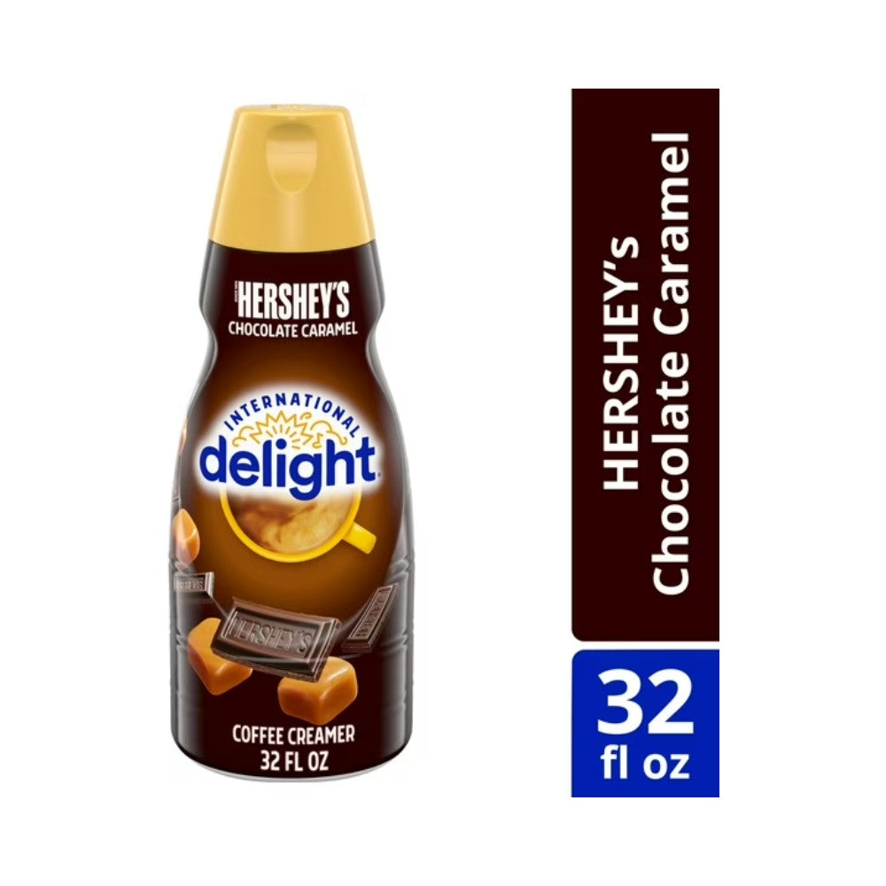 International Delight Hershey's Chocolate Caramel Liquid Coffee Creamer 32oz (946ml)