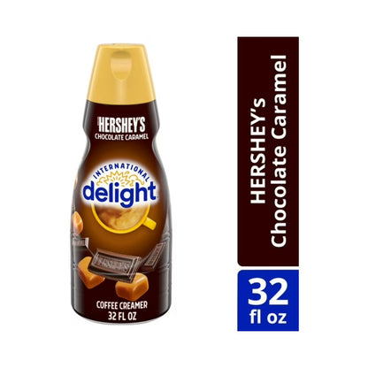 International Delight Hershey's Chocolate Caramel Liquid Coffee Creamer 32oz (946ml)