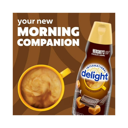 International Delight Hershey's Chocolate Caramel Liquid Coffee Creamer 32oz (946ml)