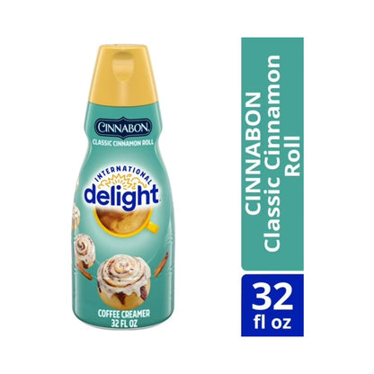 International Delight Cinnabon Liquid Coffee Creamer 32oz (946ml)