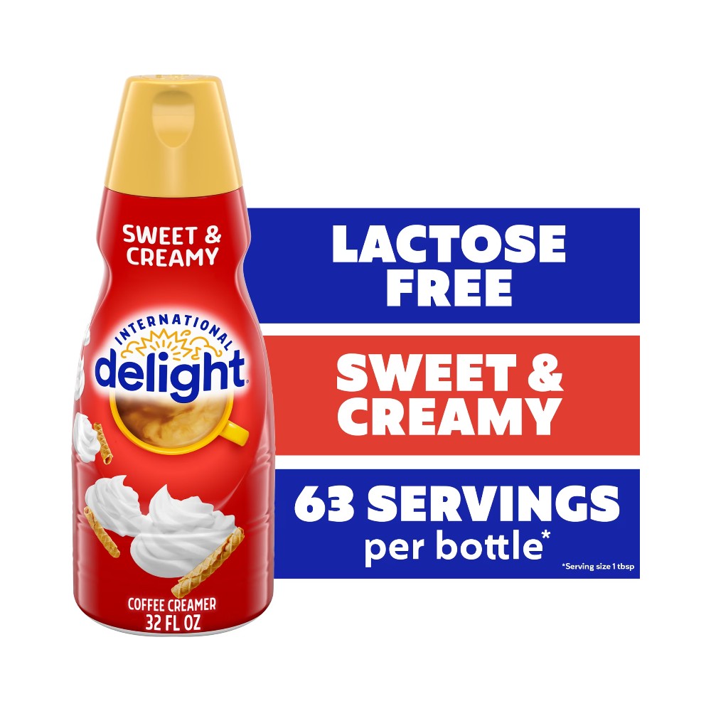 International Delight Sweet and Creamy Liquid Coffee Creamer 32oz (946ml)