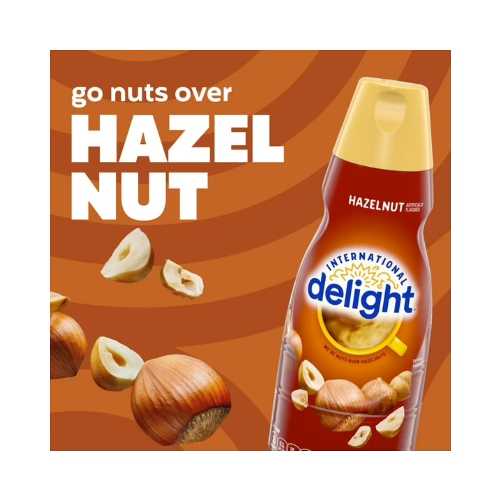 International Delight Hazelnut Liquid Coffee Creamer 32oz (946ml)