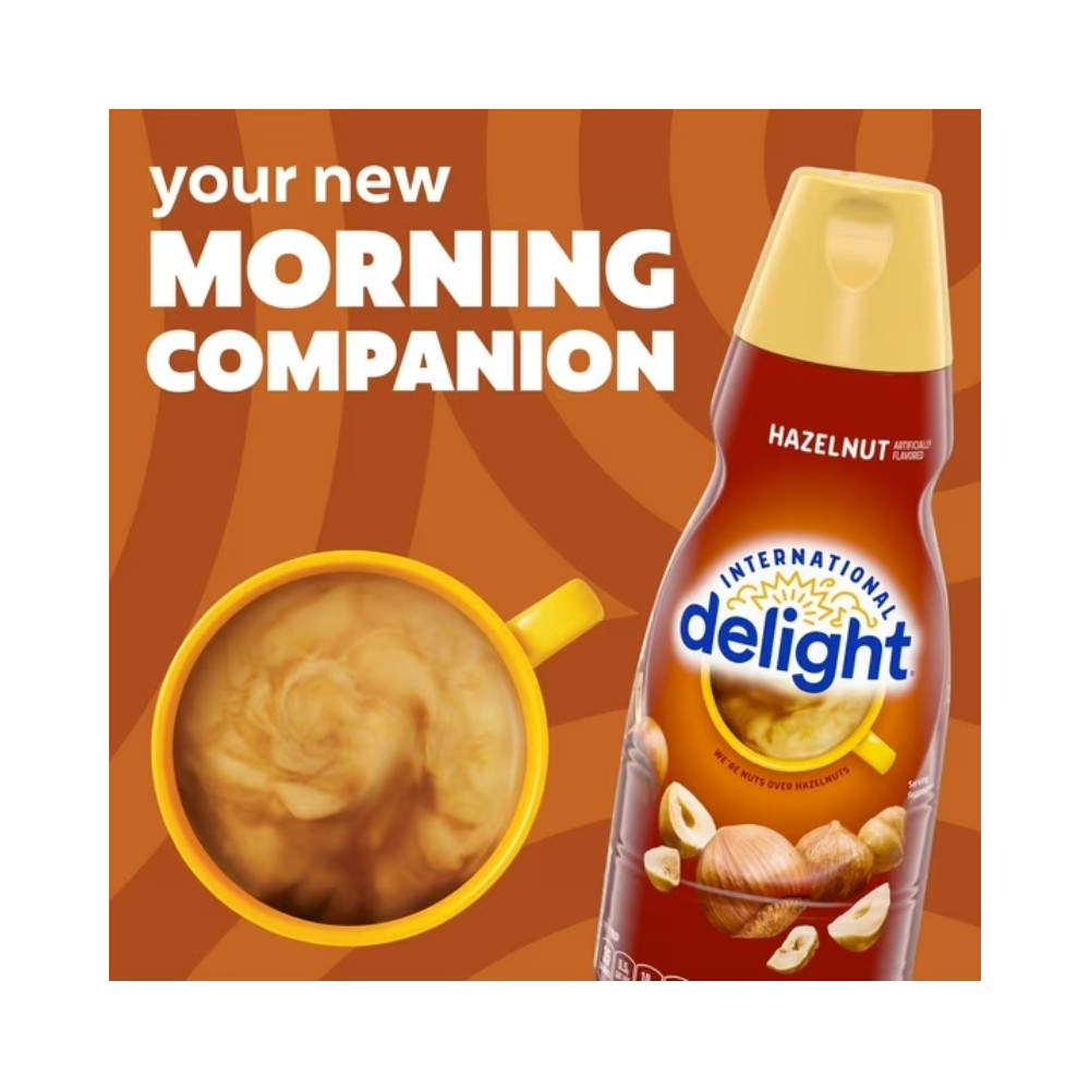 International Delight Hazelnut Liquid Coffee Creamer 32oz (946ml)