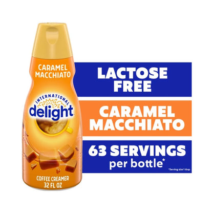 International Delight Caramel Macchiato Liquid Coffee Creamer 32oz (946ml)