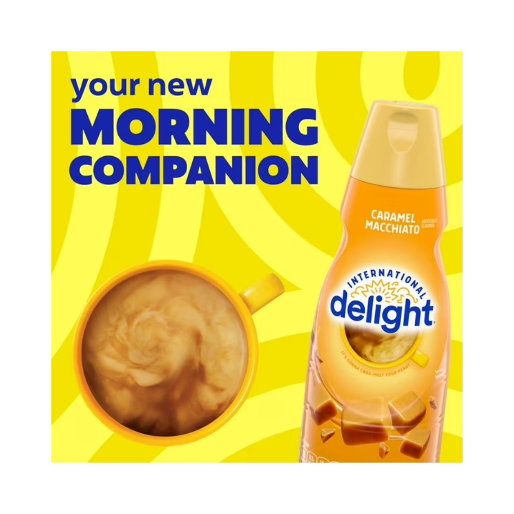 International Delight Caramel Macchiato Liquid Coffee Creamer 32oz (946ml)